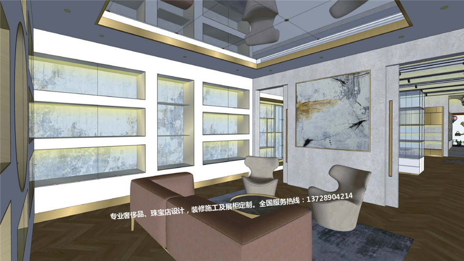 奢链客澳洲布里斯班店-奢侈品展示空间-365电子游戏-珠宝展柜设计|珠宝展柜生产厂家-