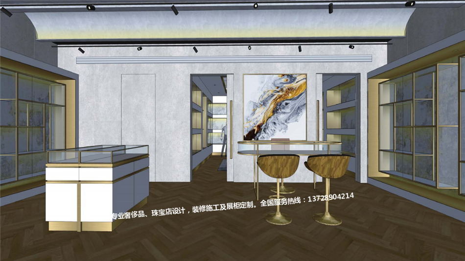 奢链客澳洲布里斯班店-奢侈品展示空间-365电子游戏-珠宝展柜设计|珠宝展柜生产厂家-