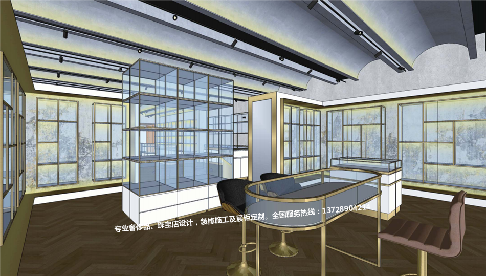 奢链客澳洲布里斯班店-奢侈品展示空间-365电子游戏-珠宝展柜设计|珠宝展柜生产厂家-