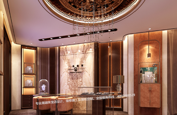 上海一品翡翠珠宝店设计装修完工