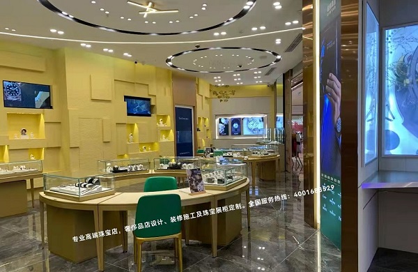 重庆稀蜴真品名表店珠宝展柜定制完工
