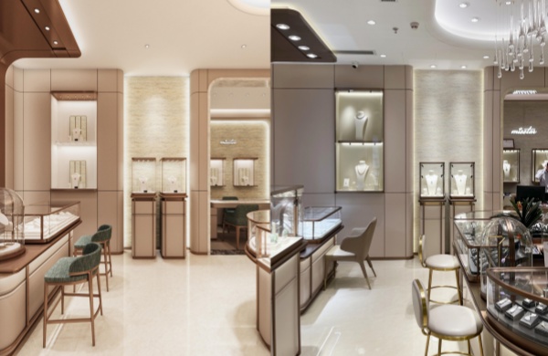 置身深圳42㎡轻奢翡翠店设计空间，，秒变高级质感!